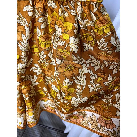 Zimmermann Andie Silk Terracotta Floral Shorts size US 6 - Picture 4 of 7